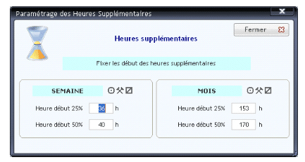 Calcul des heures supplémentaires