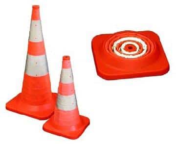 Cône de signalisation rétractable